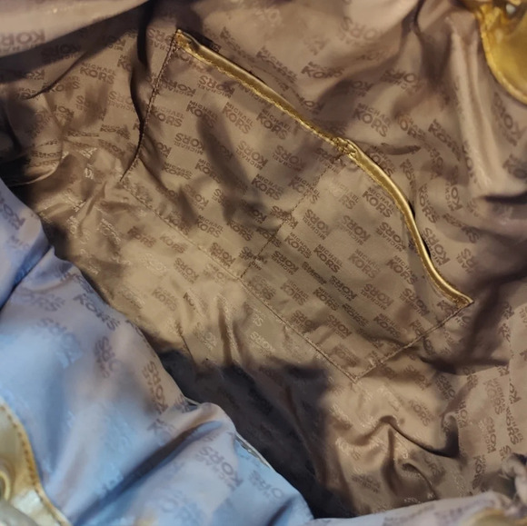 Michael Kors Metallic Satchel EUC 💖 - Picture 11 of 13